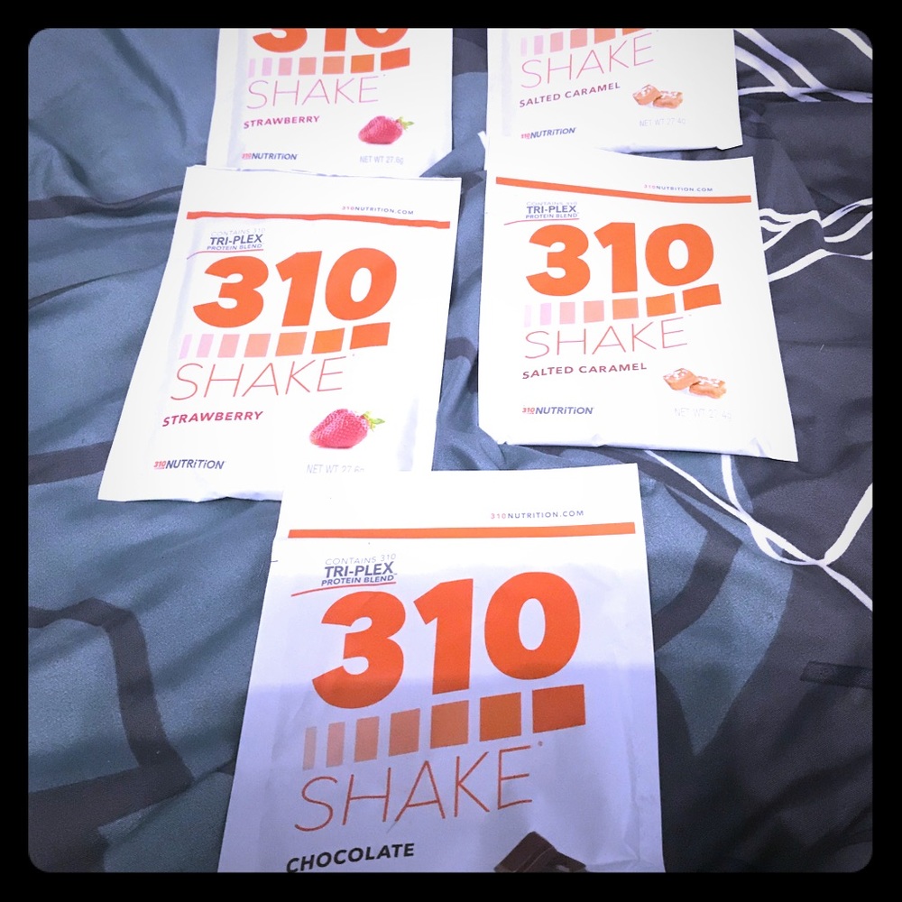 5 individual 310 nutrition meal replacement shakes